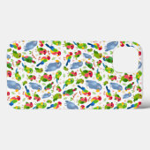  vogelpatroon, kleurrijk parkietpatroon Case-Mate iPhone case (Achterkant (horizontaal))