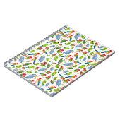  vogelpatroon, kleurrijk parkietpatroon notitieboek (Linkerzijde)