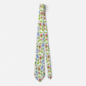  vogelpatroon, kleurrijk parkietpatroon stropdas (Voorkant)