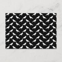 Vogelpatroon. Kraaien in zwart-wit.