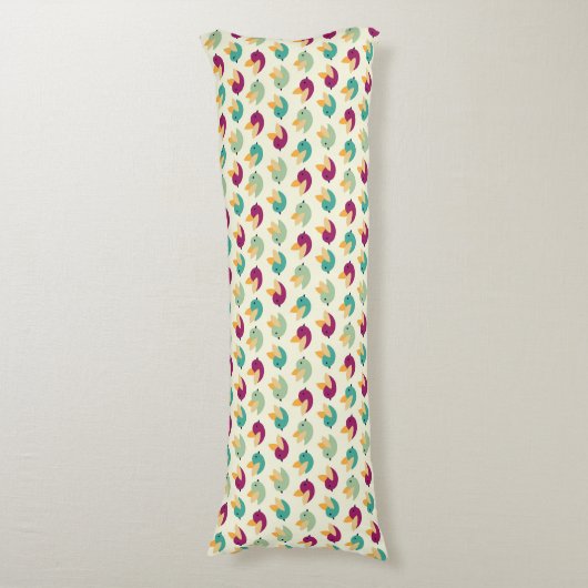 Vogelpatroon Lichaamskussen (Voorkant Verticaal)