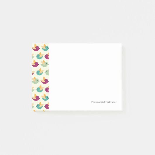 Vogelpatroon Post-it® Notes (Voorkant)