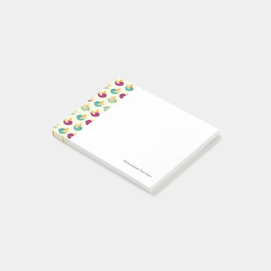 Vogelpatroon Post-it® Notes (Schuin)