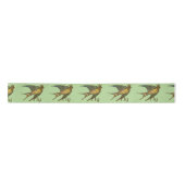 vogelpatroon satijnen lint (Voorkant)