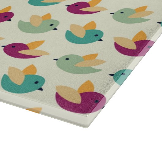 Vogelpatroon Snijplank (Hoek)