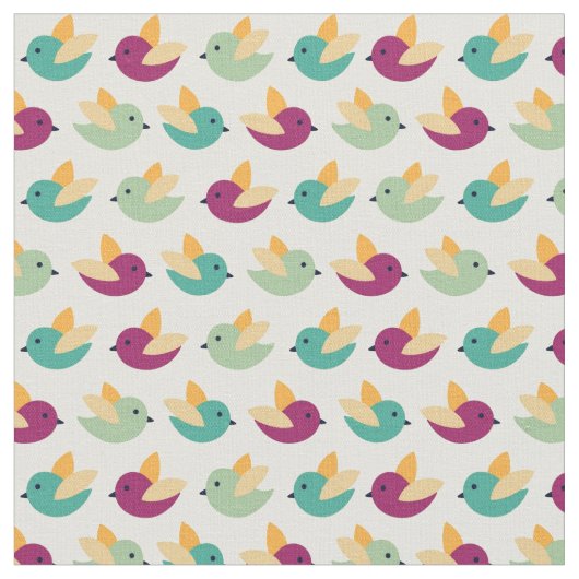 Vogelpatroon Stof (Close Up)