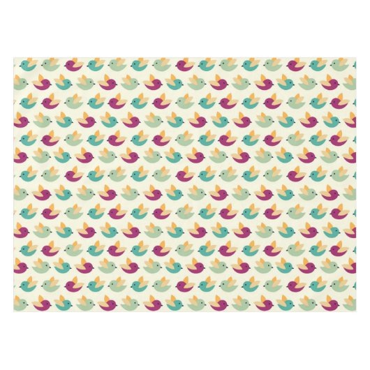 Vogelpatroon Tafelkleed (Voorkant (Horizontaal))