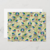 Vogelpatroon Takahe NZ Briefkaart (Voorkant / Achterkant)