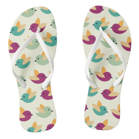 Vogelpatroon Teenslippers (Voetbed)