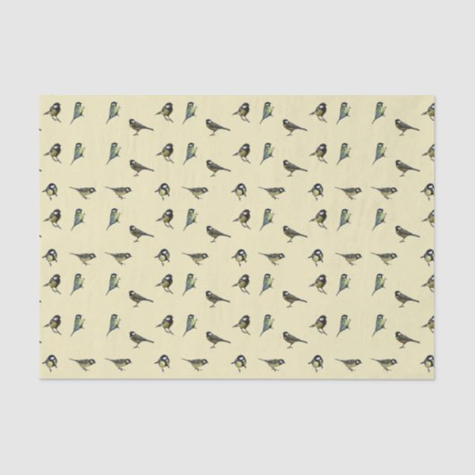 Vogelpatroon Tissuepapier (Voorkant)