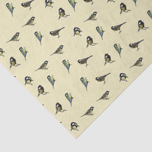Vogelpatroon Tissuepapier (Detail)