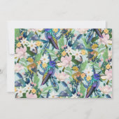 Vogelpatroon waterverf Spring Flowers (Achterkant)