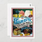  vogelpest, Blanc-mange Egg & Baking Po Briefkaart (Voorkant / Achterkant)