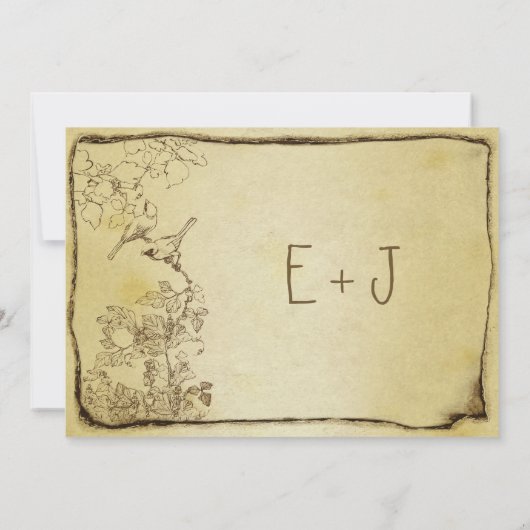 vogelpest - goudmetaalperkamentweddenschap kaart (Achterkant)