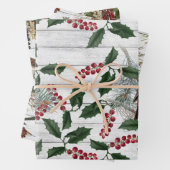  vogelpest kerstmis inpakpapier vel (In situ)