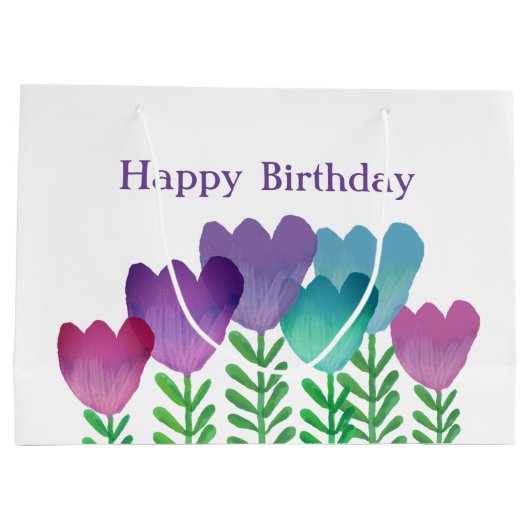 vogelpest Waterverf Groot Cadeauzakje (Achterkant)