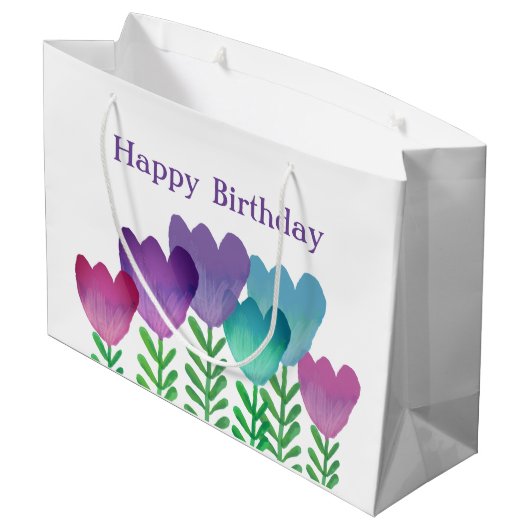 vogelpest Waterverf Groot Cadeauzakje (Achterkant Gekanteld)