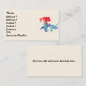 vogelpest Wilde flora Visitekaartje (Voorkant / Achterkant)