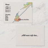 vogelpest Wilde flora Visitekaartje (Voorkant / Achterkant)