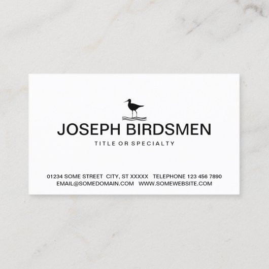 vogelpictogram visitekaartje (Achterkant)