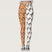 vogelpikbare siberische zandverstuiver leggings (Voorkant)