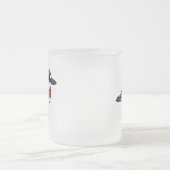 vogelpikbare siberische zandverstuiver matglas koffiemok (Center)