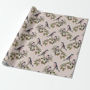 vogelplukpapier cadeaupapier