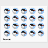 vogelpoolgebied ronde sticker (Vel)
