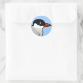 vogelpoolgebied ronde sticker (Tas)