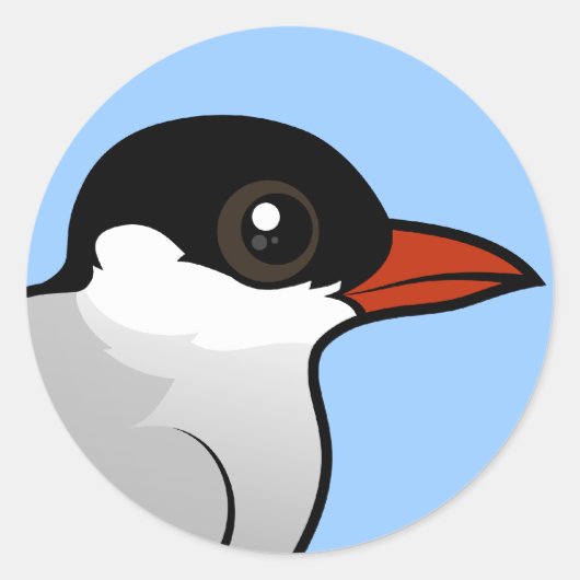 vogelpoolgebied ronde sticker (Voorkant)