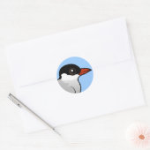 vogelpoolgebied ronde sticker (Envelop)