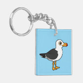 vogelpootmeeuw sleutelhanger (Voorkant Links)