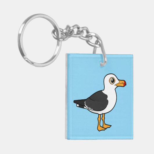 vogelpootmeeuw sleutelhanger (Voorkant Links)