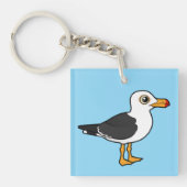 vogelpootmeeuw sleutelhanger (Voorkant)