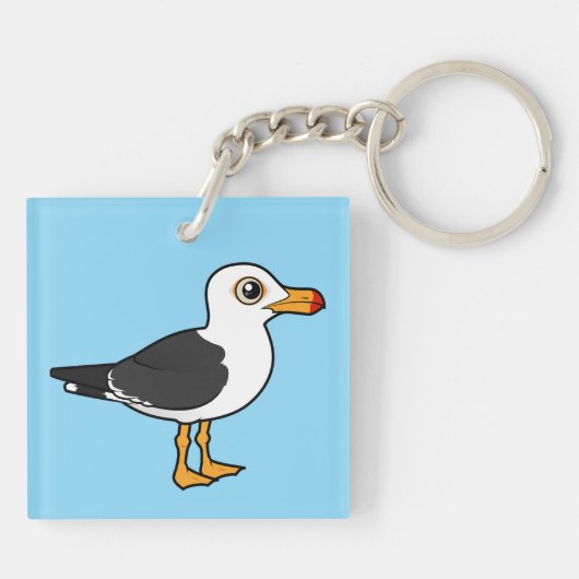 vogelpootmeeuw sleutelhanger (Achterkant)