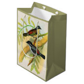  vogelprint medium cadeauzakje (Voorkant Gekanteld)