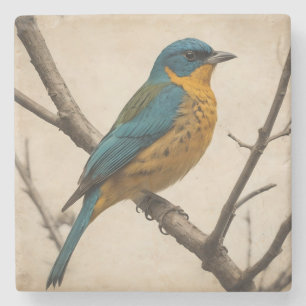 Vogelprint Stenen Onderzetter