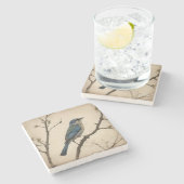  Vogelprint Stenen Onderzetter (Zijkant)