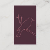 Vogelprofielkaart (Bourgogne) Visitekaartje (Achterkant)