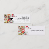 Vogelprofielkaart, netwerkkaart mini visitekaartje (Voorkant / Achterkant)