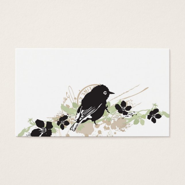 Vogelprofielkaart Visitekaartje (Voorkant)