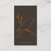 Vogelprofielkaart Visitekaartje (Achterkant)