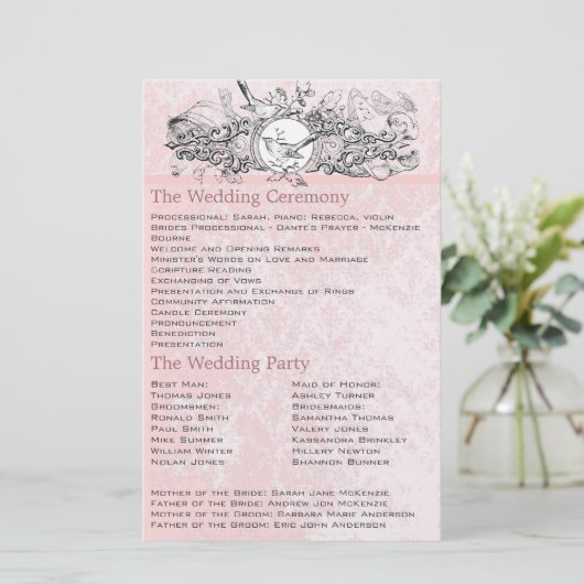  vogelprogramma met muzikale scrollbrouwerij (Staand voorkant)