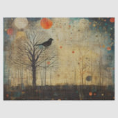 Vogelquilt Abstracte decoupage Tissuepapier (Voorkant)