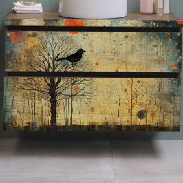 Vogelquilt Abstracte decoupage Tissuepapier