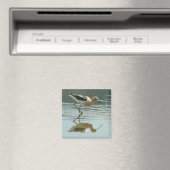 Vogelreflectie bij Mono Lake Magneet (Insitu (Vaatwasser))