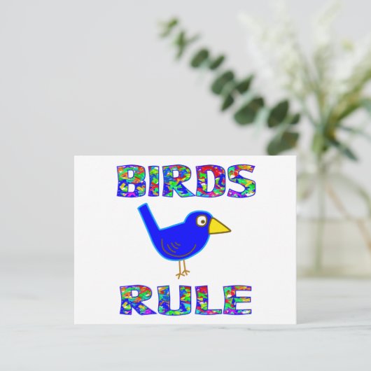 VOGELREGELING BRIEFKAART (Staand voorkant)