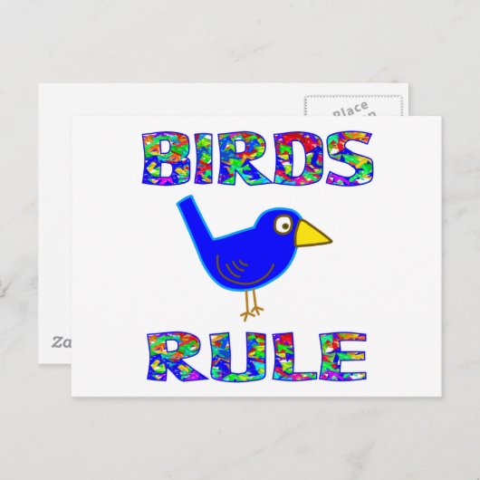 VOGELREGELING BRIEFKAART (Voorkant / Achterkant)