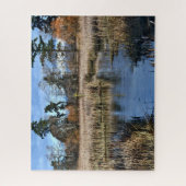 Vogelreservaat in riviermoeras legpuzzel (Verticaal)