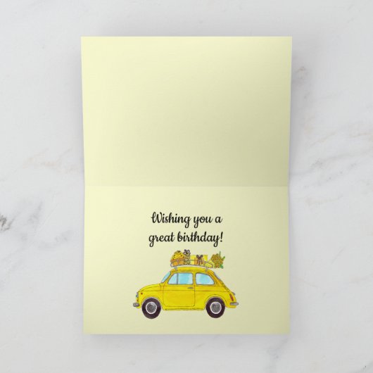  vogelretro-fiat 500 kaart (Binnen)